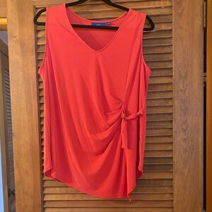 JM Collection Women's Vibrant Red Tank Top